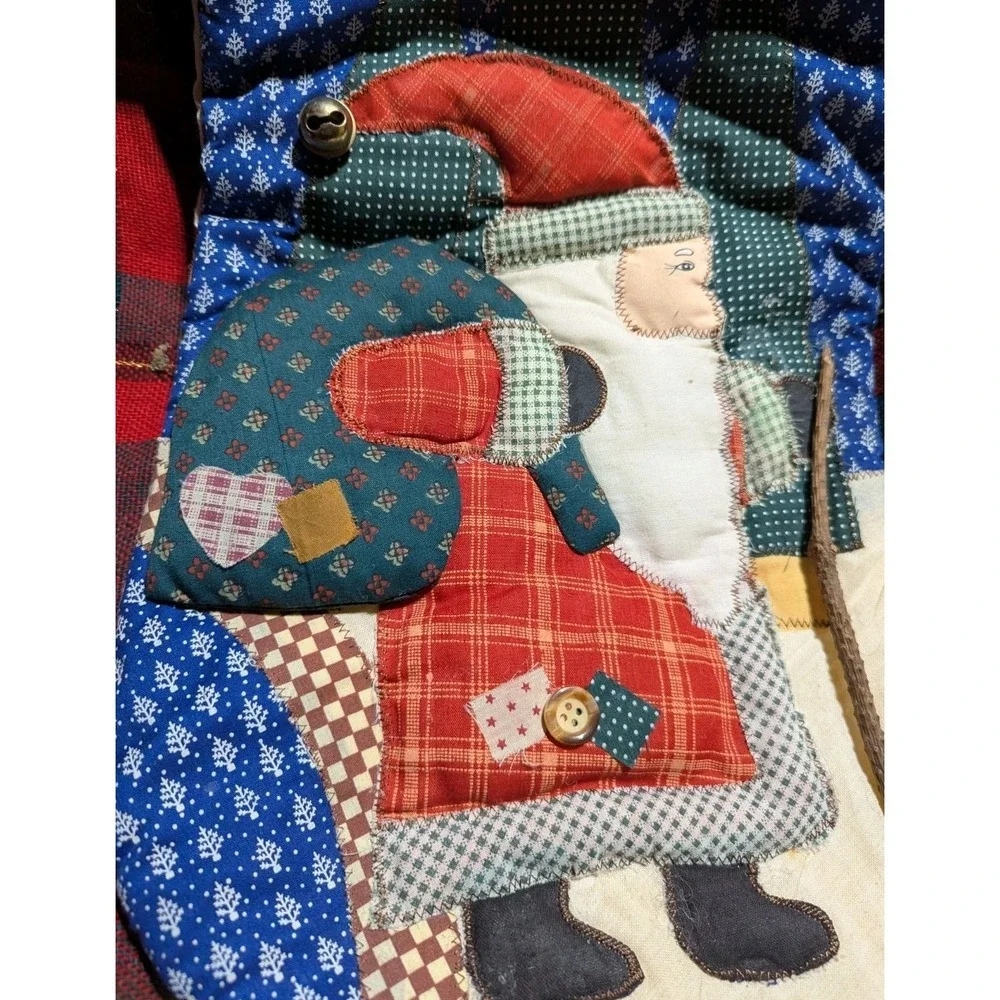 CHRISTMAS STOCKING Quilted‎ SANTA
